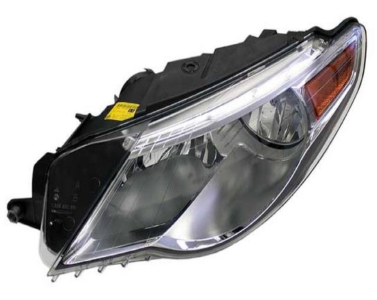 VW Headlight Assembly - Driver Side (Halogen) 3C8941005F